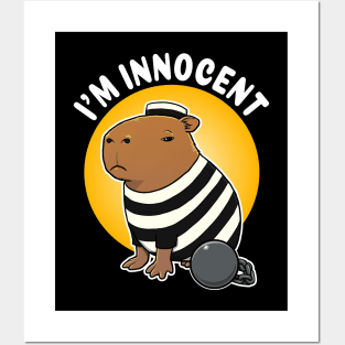 I'm innocent Capybara Jail Posters and Art